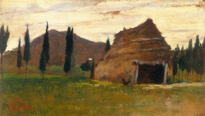 Landscape by Silvestro Lega